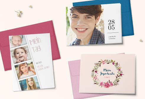 Danksagungskarten zur Jugendweihe