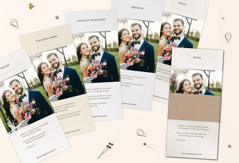 Papiersorten für Hochzeitspapeterie