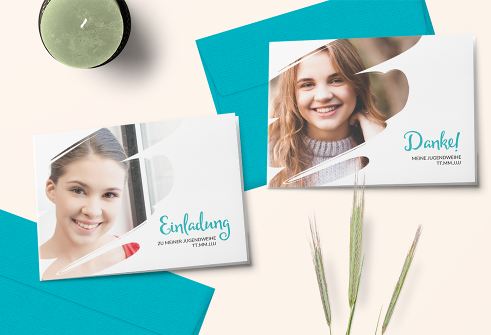 Jugendweihe-Karten mit Foto