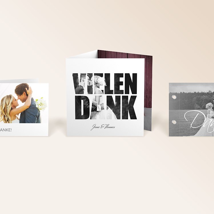Hochzeits-Danksagungskarten von myprintcard
