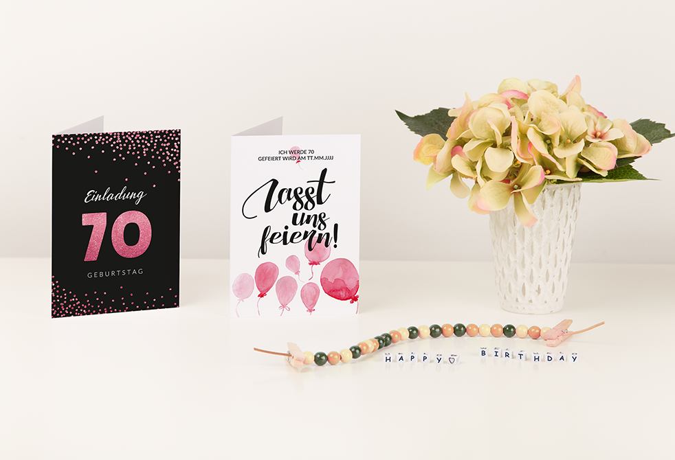 Einladung Zum 70 Geburtstag Selbst Gestalten Einladungskarten 70. Geburtstag myprintcard