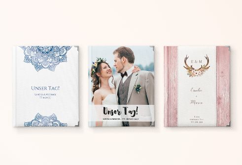 Hochzeitsalbum in verschiedenen Designs