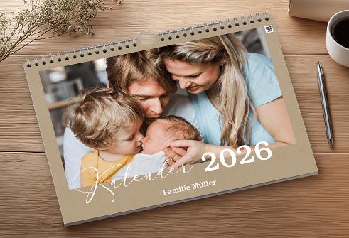 Wandkalender mit Familienfoto
