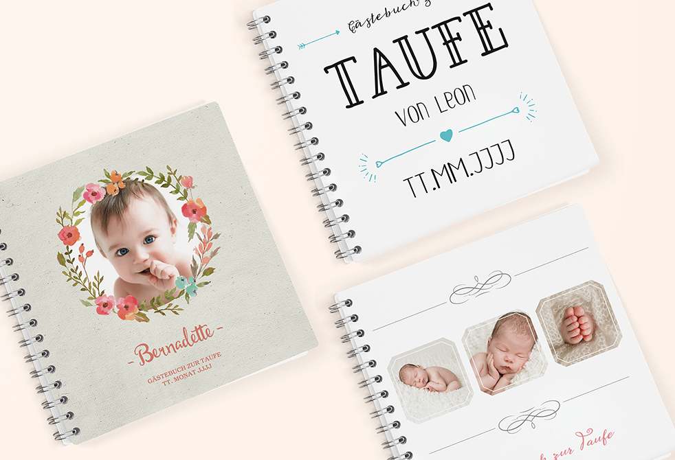 Gästebuch zur Taufe myprintcard