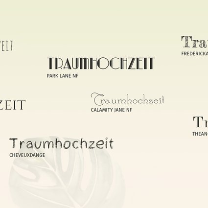 Die 20 schönsten Wedding-Fonts für Eure Hochzeitskarten