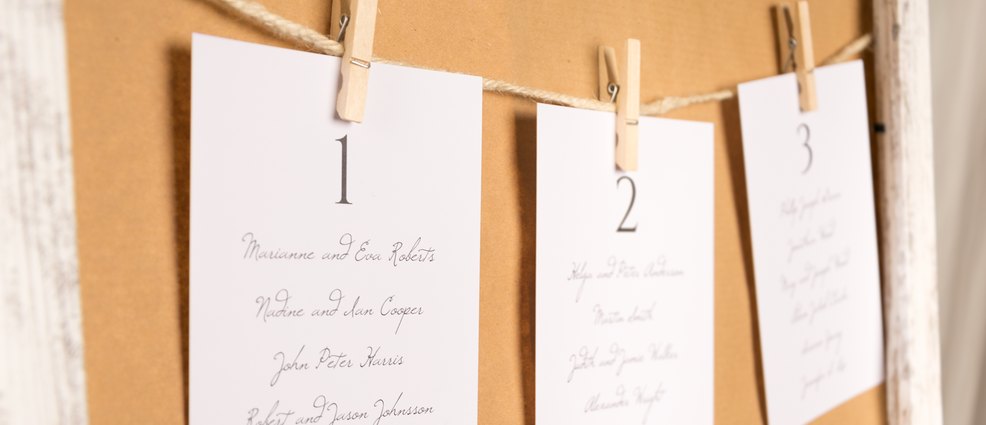 Der Sitzplan für die Hochzeit – Fragen, Antworten & Ideen