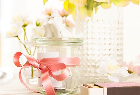 Deko-Idee für Hochzeitsaufkleber