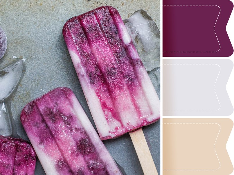 Farbkonzept für die Hochzeit in Lila inspiriert von Eis