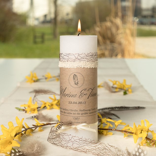 Die Hochzeitskerze - Ein alter Brauch Die Hochzeitskerze - Ein alter Brauch