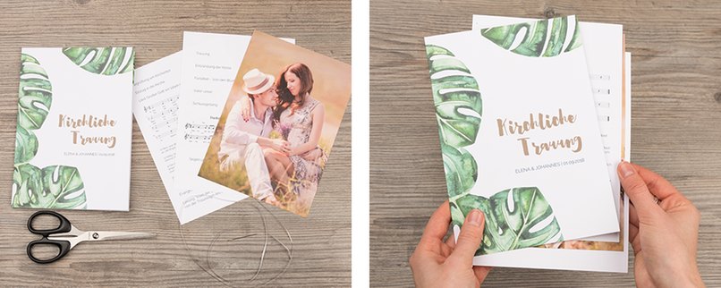 Kirchenheft selber machen - Schritt 1 - Einleger in richtiger Reihenfolge sortieren Kirchenheft selber machen - Schritt 1 - Einleger in richtiger Reihenfolge sortieren