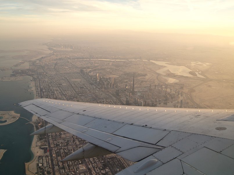 Landeanflug Dubai