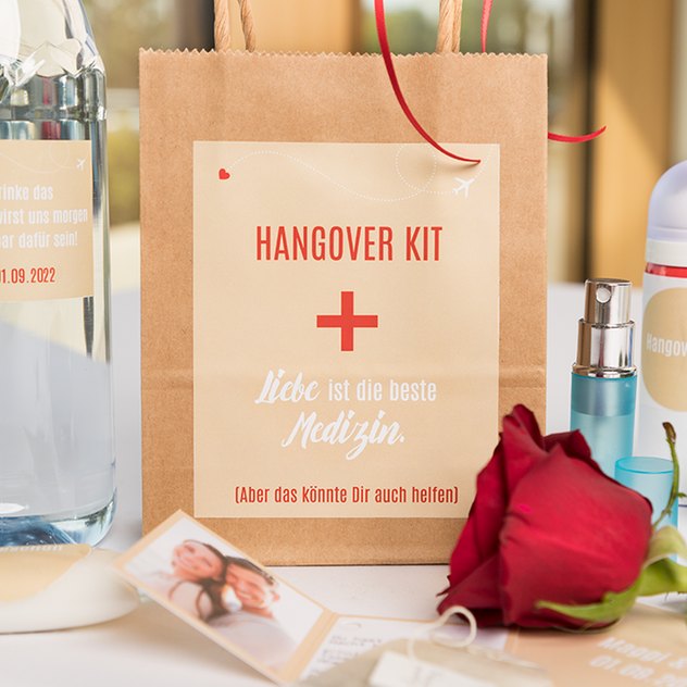 Ein Hangover-Kit macht müde Gäste wieder munter Ein Hangover-Kit macht müde Gäste wieder munter