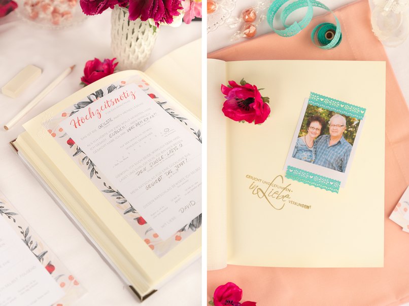 Gäste können sich im Album verewigen