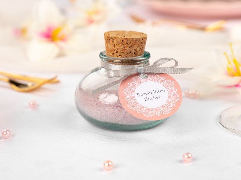 Zarte Farben passen perfekt zu dem Gastgeschenk