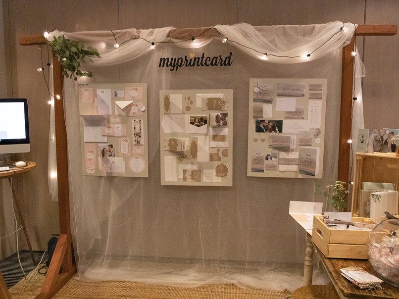 Viele trendige Formate und Designs konnte man am Messestand von myprintcard entdecken
