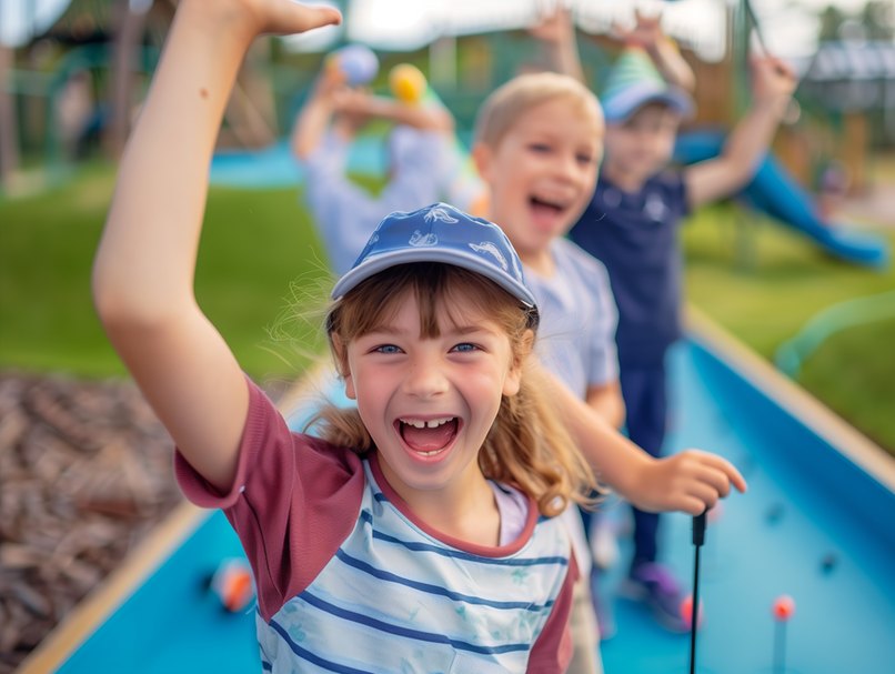 Minigolf ist ein Spaß für die ganze Familie Minigolf ist ein Spaß für die ganze Familie