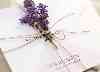 Hochzeitskarte mit Lavendel-Deko