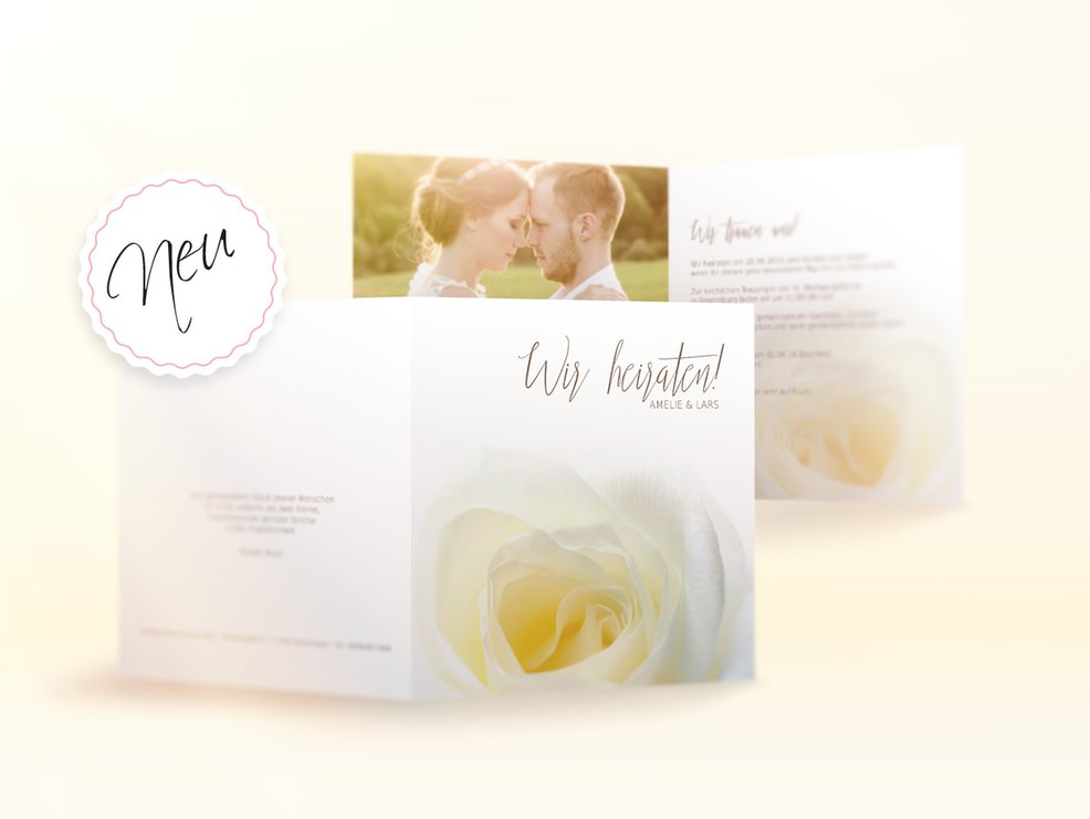 Unsere Rosenkarte - schlicht und klassisch Unsere Rosenkarte - schlicht und klassisch