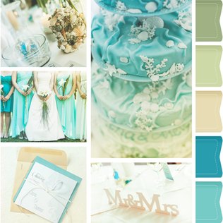 Eine Hochzeit wie am Strand - Die Hochzeitsfarbe Türkis überzeugt Eine Hochzeit wie am Strand - Die Hochzeitsfarbe Türkis überzeugt