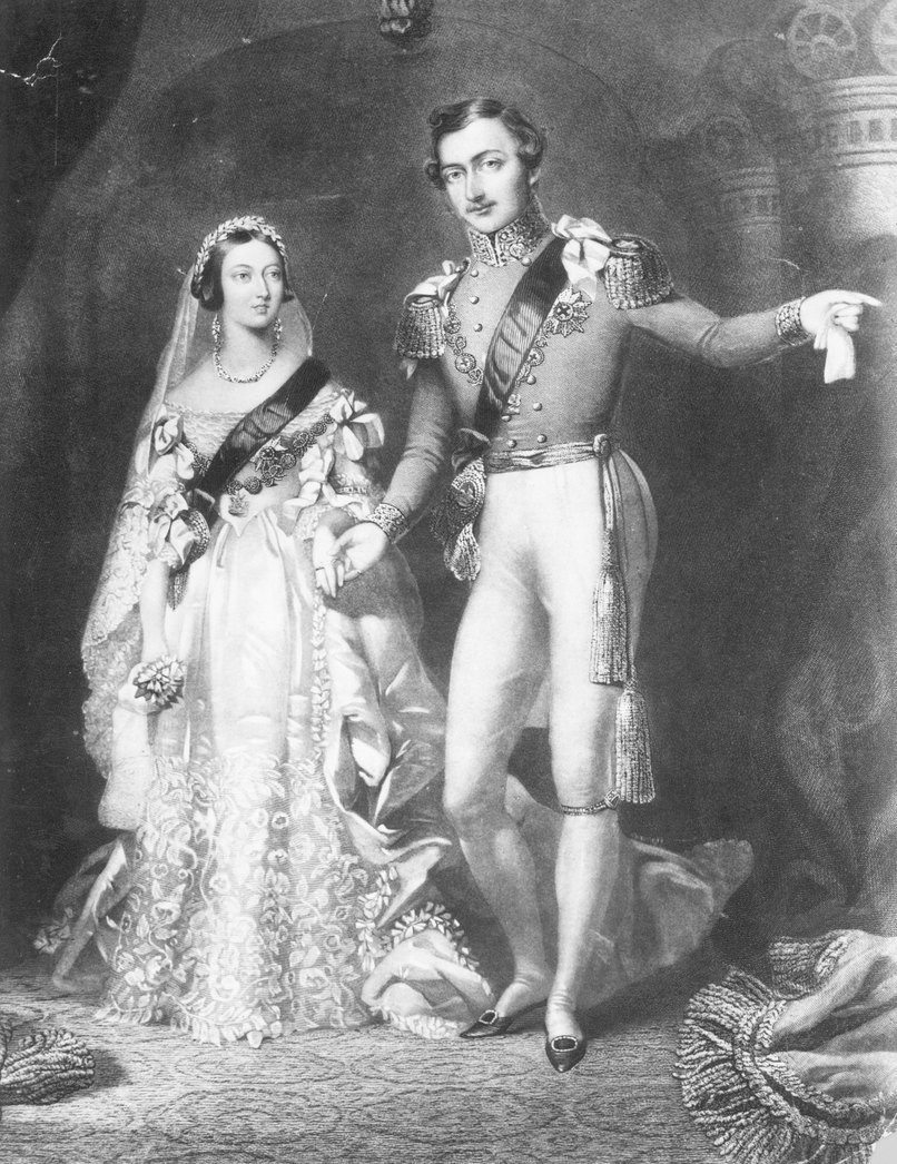 Queen Victoria an ihrem Hochzeitstag Queen Victoria an ihrem Hochzeitstag