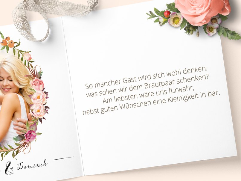 Ein Geschenk in bar kann oft am nützlichsten sein