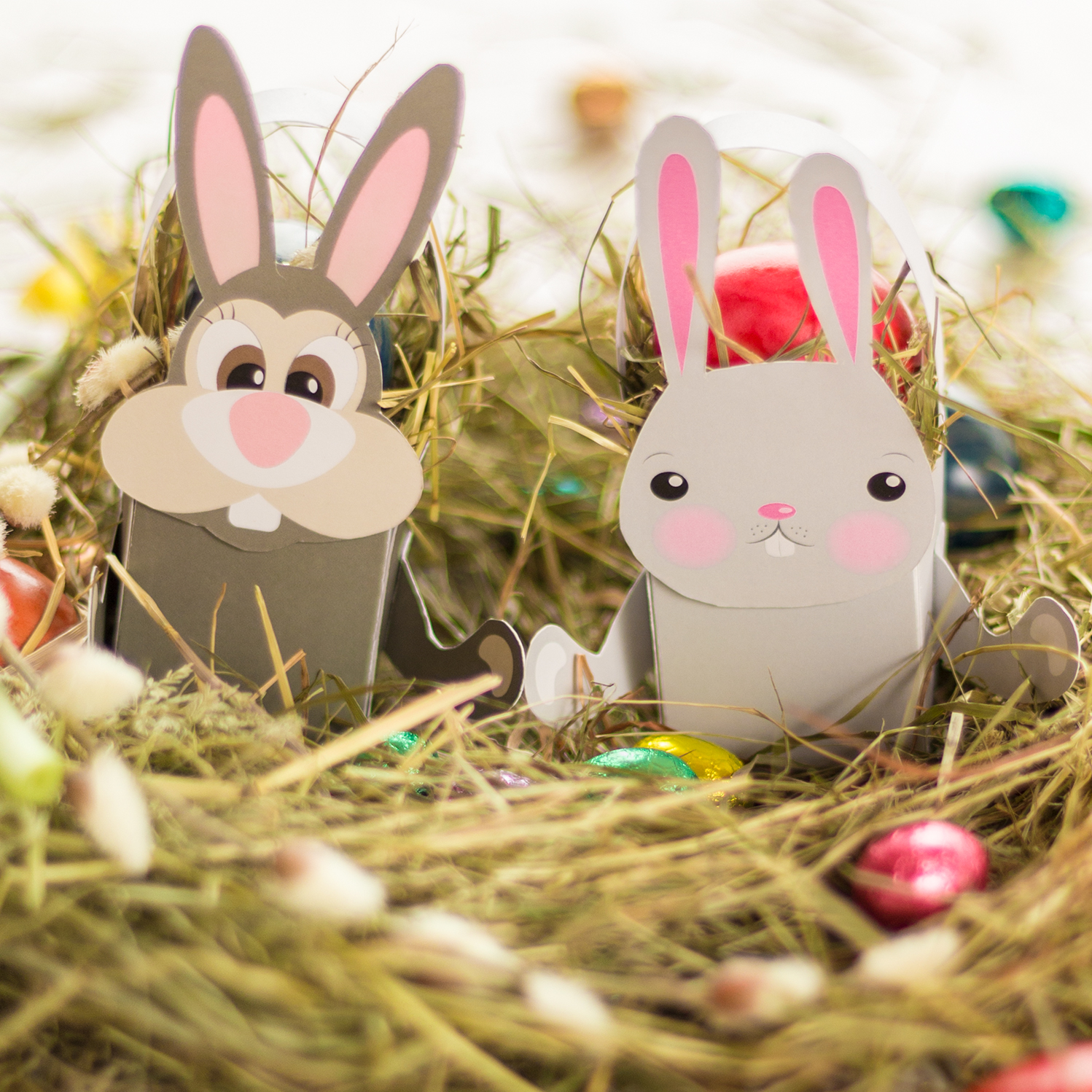 Basteln Fur Ostern Osterhasen Als Osternest Myprintcard