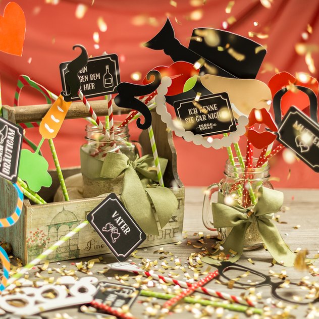 Hochzeitstrend 2016 Fotobox Utensilien