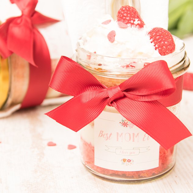 Kuchen im Glas zum Muttertag