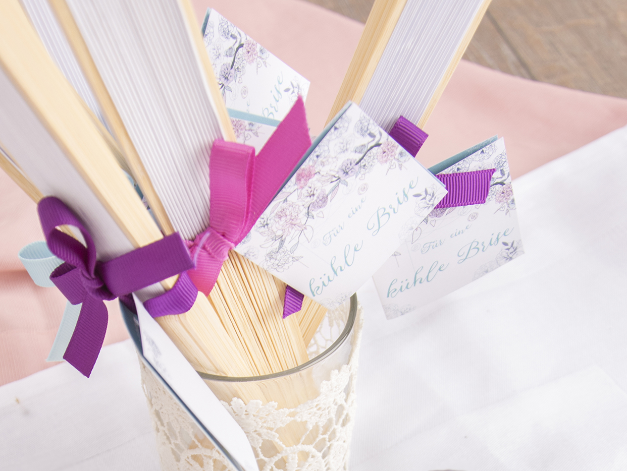 Hochzeitsfächer selber machen zwei tolle Varianten myprintcard