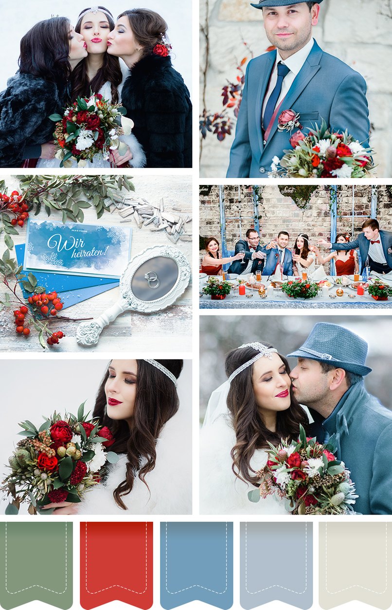 Das Farbkonzept für Deine Winterhochzeit