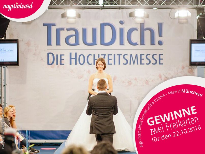 Gewinne zwei Freikarten für die Trau Dich! - Hochzeitsmesse in München Gewinne Freikarten für die TrauDich 2016