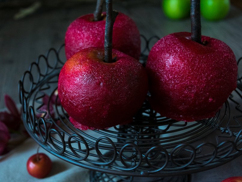 Rezept für kandierte Äpfel Kandierte Äpfel Rezeptbild