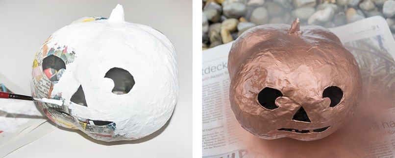 Grundierung und Sprühfarbe auftragen.