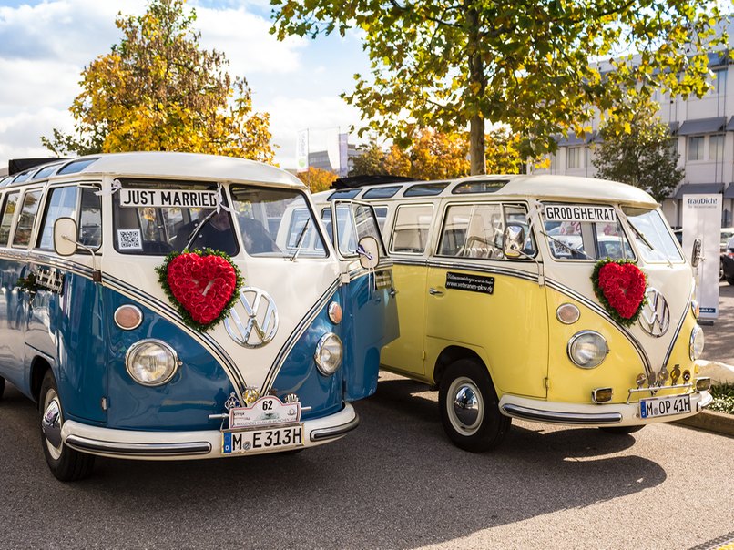 Mit dem VW Bulli zur Hochzeit