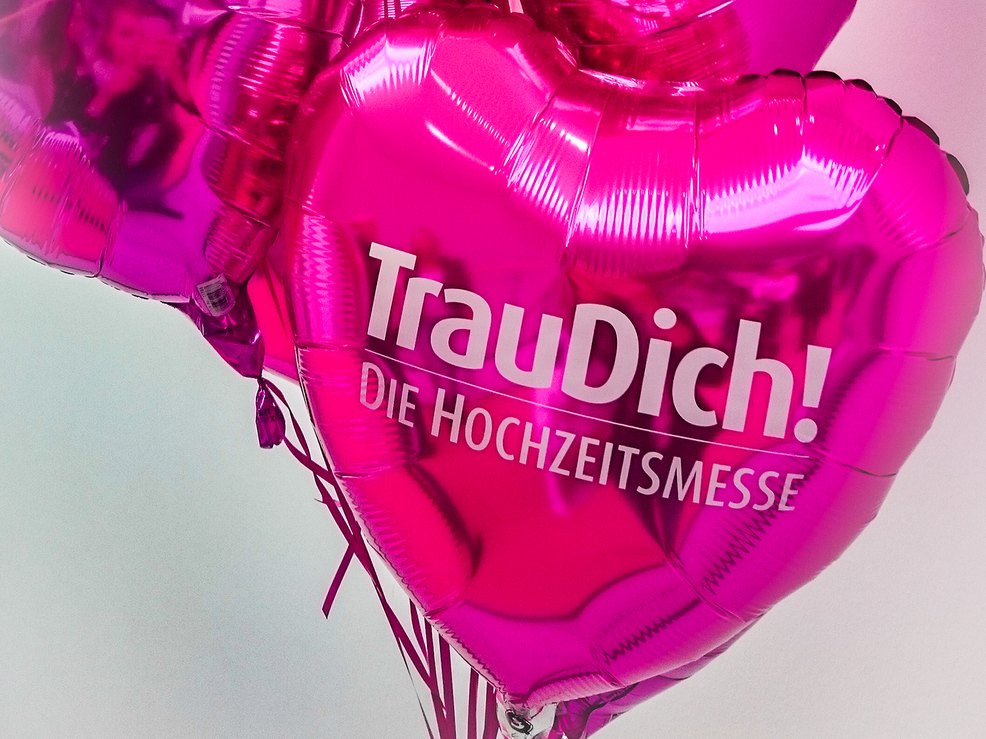 Pinker Ballon der Hochzeitsmesse