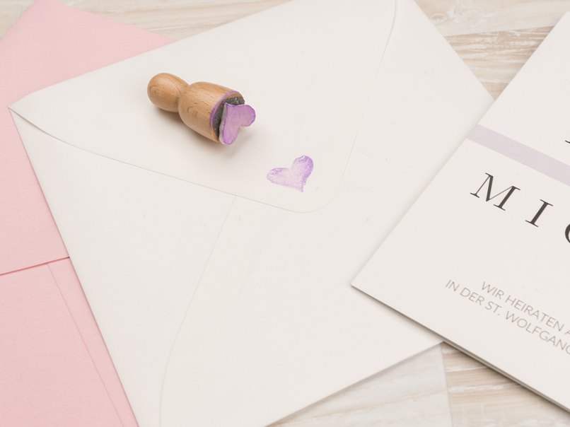 Der perfekte Stempel für deinen Briefumschlag - Das Mini-Herz Der perfekte Stempel für deinen Briefumschlag - Das Mini-Herz