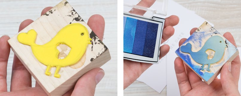 Dieses Moosgummimotiv kleben wir nun mit gewöhnlichem Kleber auf den Holzblock. Schon ist der Stempel fertig und kann in die Stempelfarbe getunkt werden. Dieses Moosgummimotiv kleben wir nun mit gewöhnlichem Kleber auf den Holzblock. Schon ist der Stempel fertig und kann in die Stempelfarbe getunkt werden.