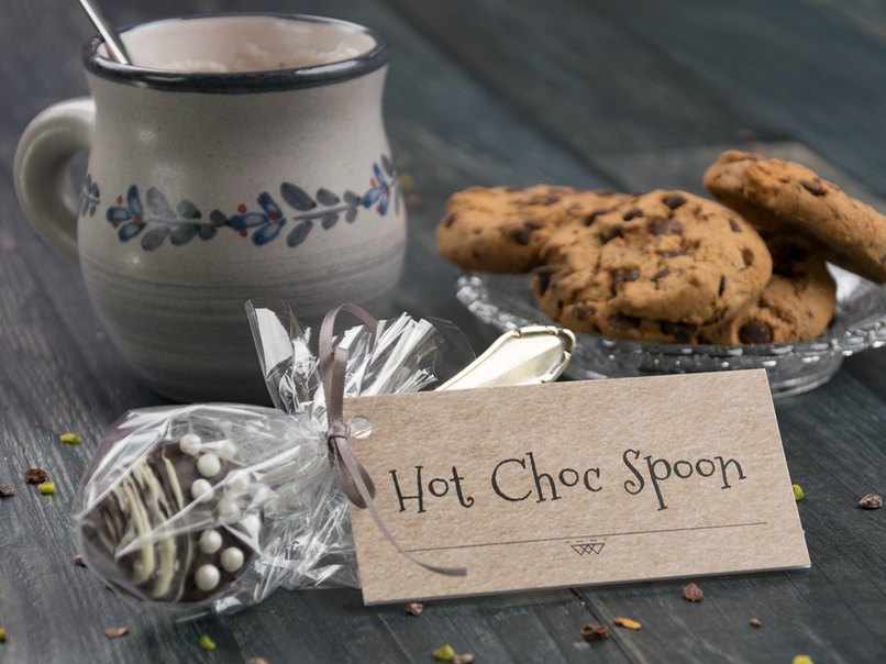 Schnell selbstgemacht, das Trinkschokolade am Stiel