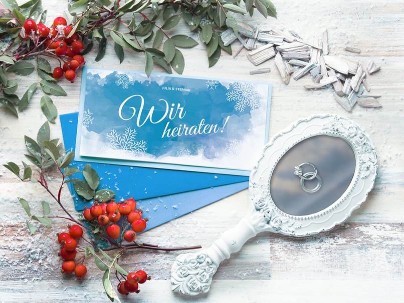 Das passende Design für die Winterhochzeit