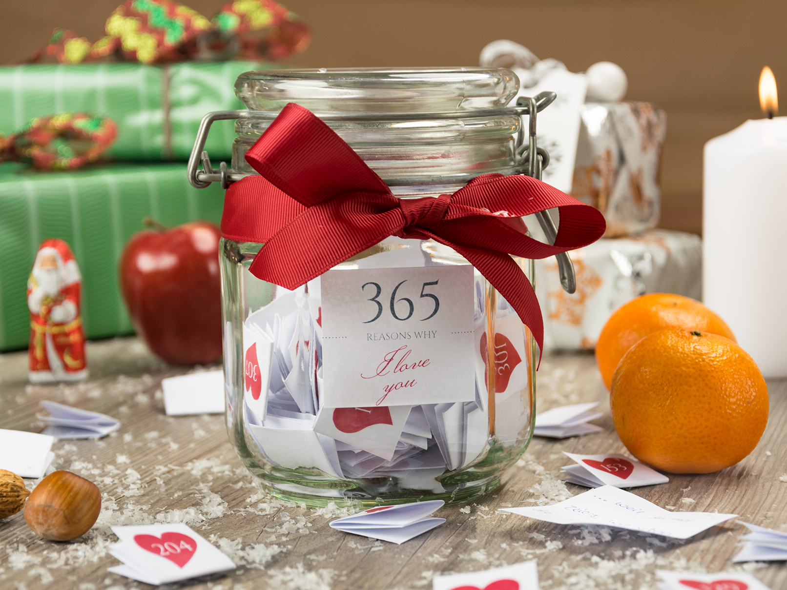 Ein selbst gemachtes Weihnachtsgeschenk von Herzen myprintcard