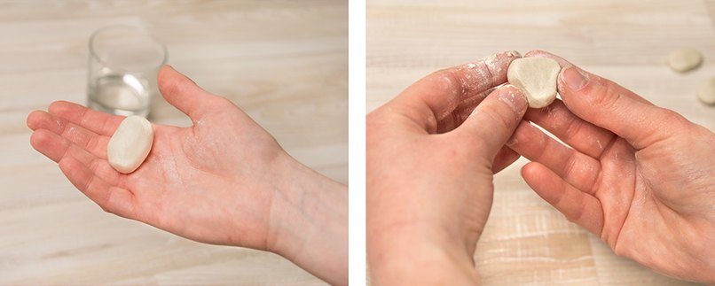 Bastelschritt zwei: Körper, Schwanzfedern und Flügel formen