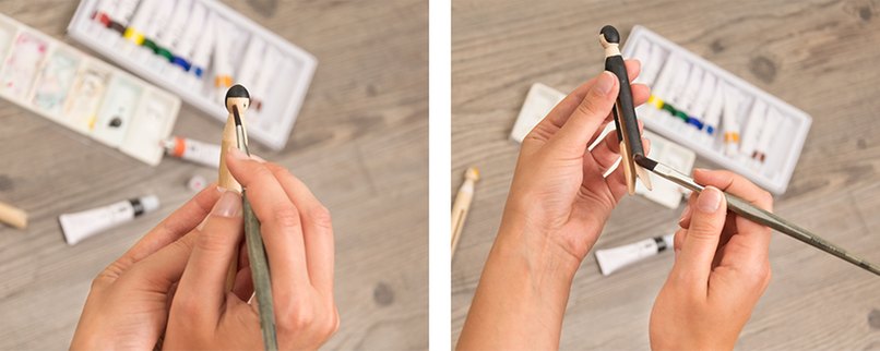 Schritt 2: Das Gesicht und den Anzug des Bräutigams aufmalen. Gesicht und Anzug des Bräutigams aufmalen.