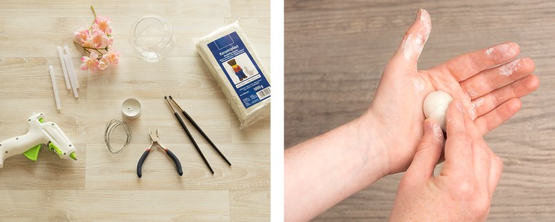 Schritt 1 - Bastelmaterial zurecht legen. Kopf für die Taube formen. Schritt 1 - Bastelmaterial zurecht legen. Kopf für die Taube formen.
