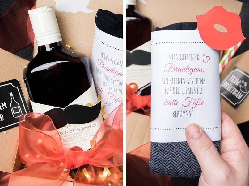 Sockenbanderole für die Morgengabe Sockenbanderole für die Morgengabe