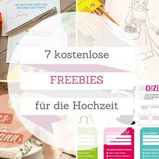 Kostenlose Freebies für die Hochzeit