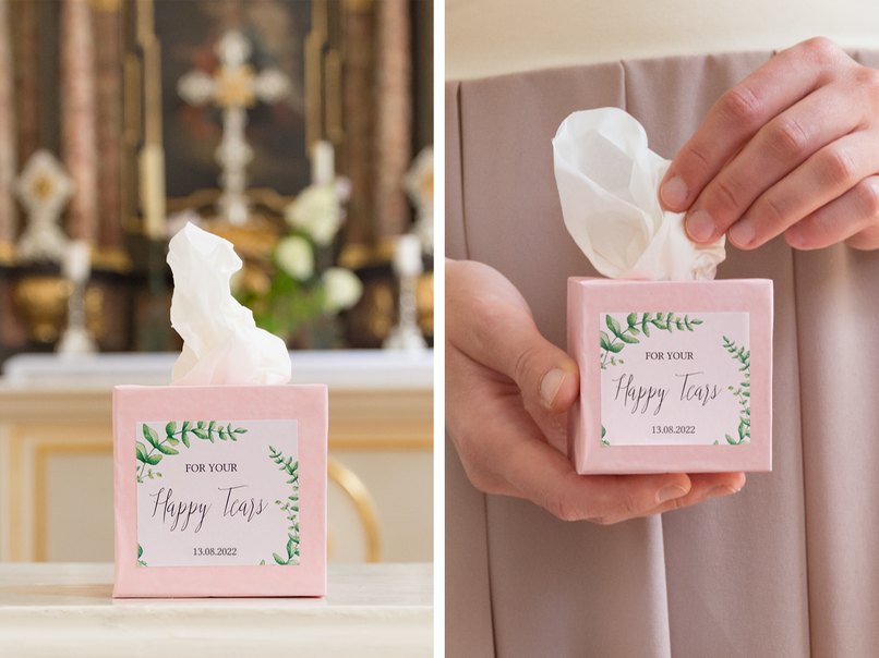 Freudentränen-Taschentücher-Boxen sind nicht nur praktisch, sondern auch zuckersüß. Freudentränen-Taschentücher-Boxen sind nicht nur praktisch, sondern auch zuckersüß.