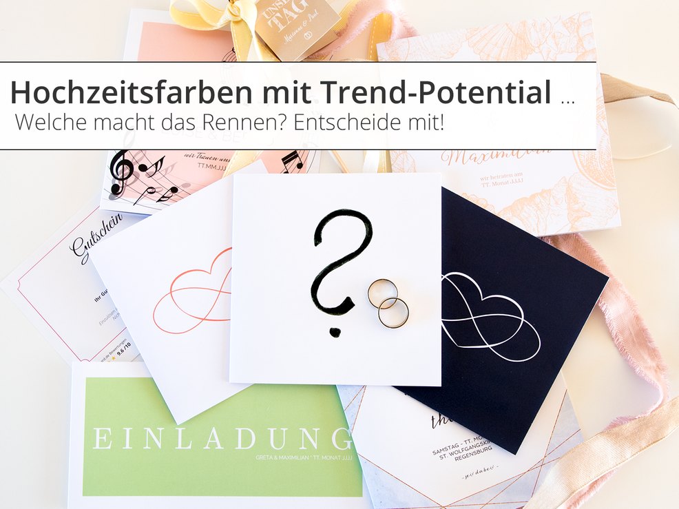 Sammlung von Hochzeitskarten