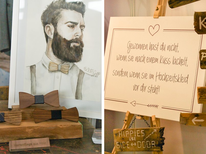 Holzfliege für den Bräutigam