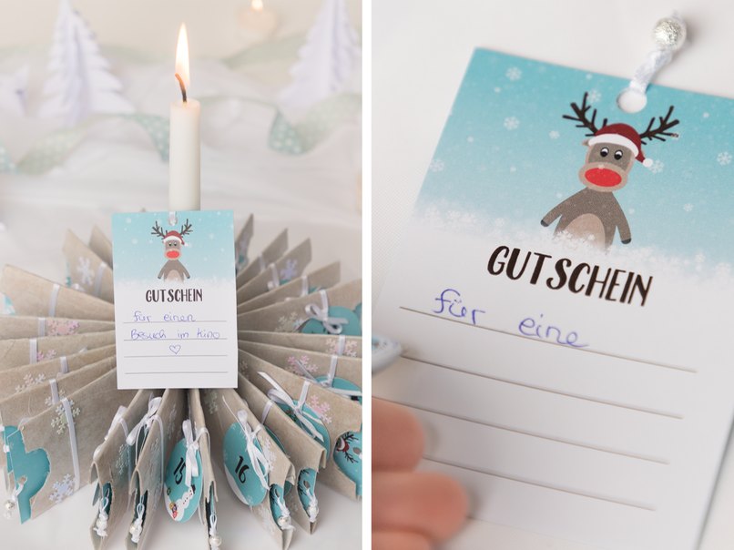 Die Gutschein-Karten können nach den eigenen Vorstellungen gestaltet werden